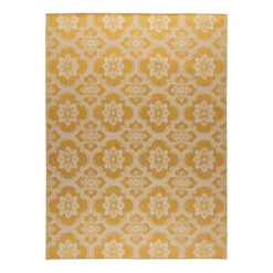 In- & Outdoor Teppich - Rio Flower Gelb