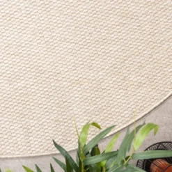 In- & Outdoor Teppich Rund - Costa Beige