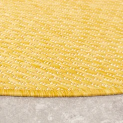 In- & Outdoor Teppich Rund - Costa Ockergelb