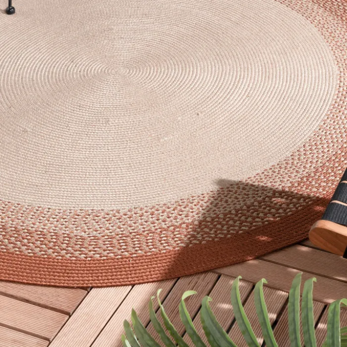 In- & Outdoor Teppich Rund - Florence Terracotta