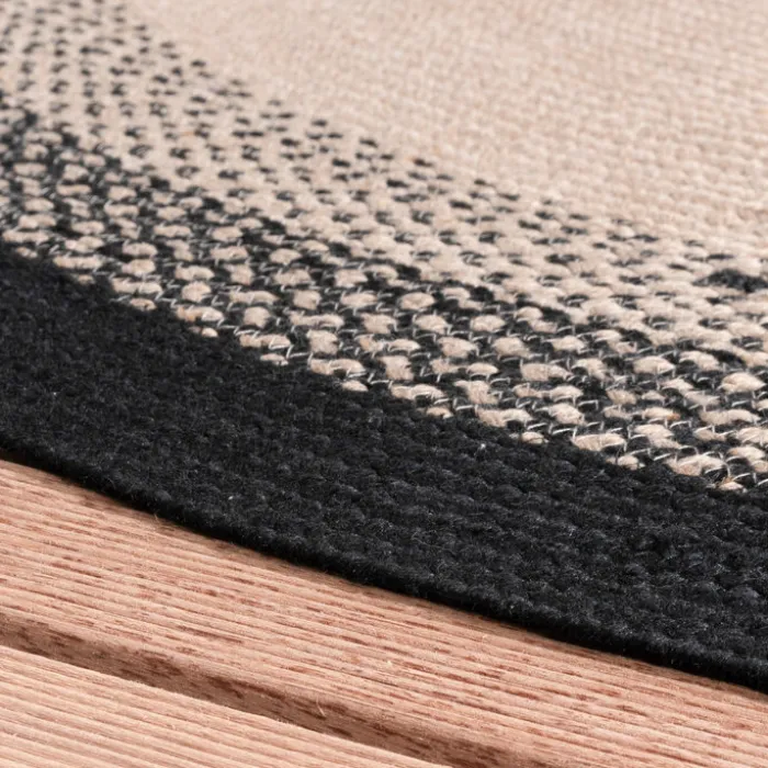 In- & Outdoor Teppich Rund - Florence Schwarz