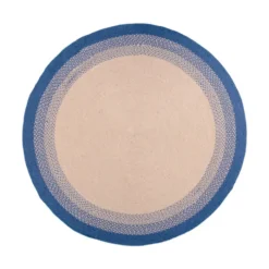 In- & Outdoor Teppich Rund - Florence Blau