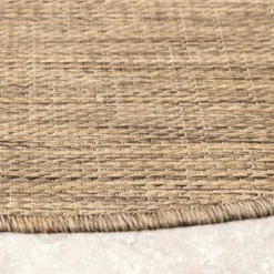 In- & Outdoor Teppich Rund - Malta Melange Natur