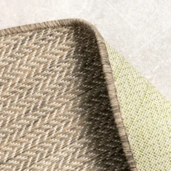In- & Outdoor Teppich Rund - Malta Arrow Natur