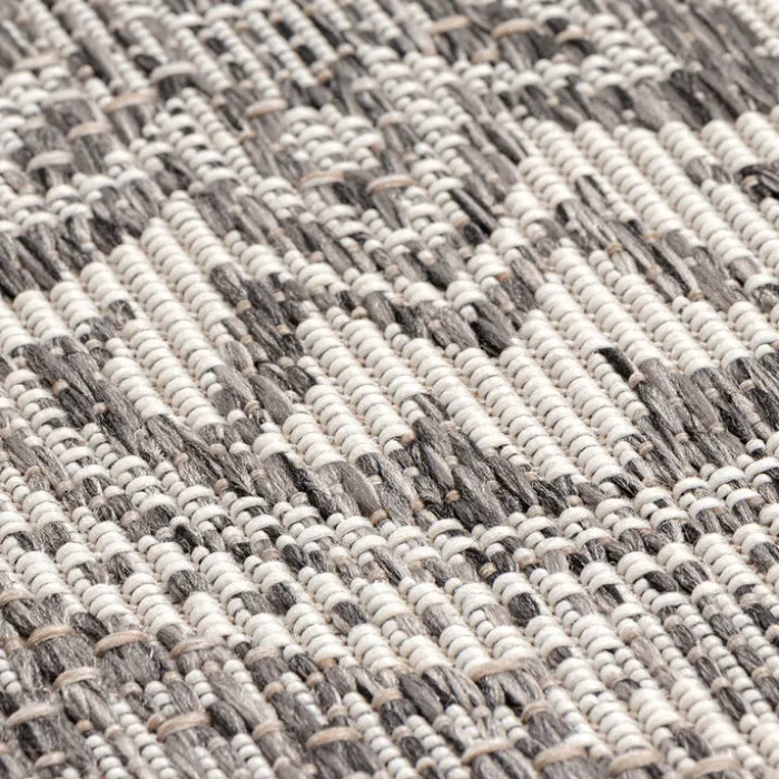 In- & Outdoor Teppich Rund - Summer Oriental Grau