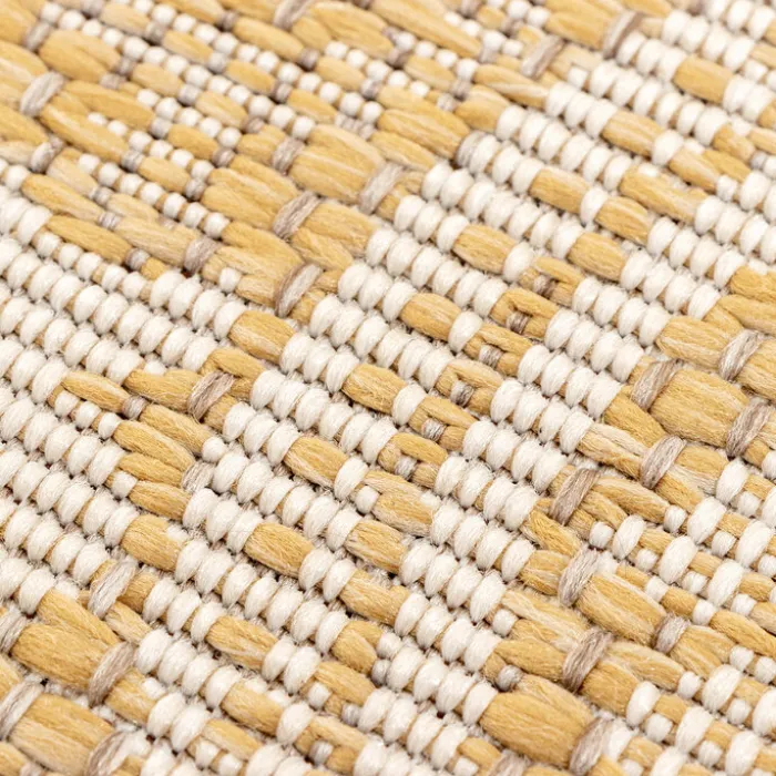 In- & Outdoor Teppich Rund - Summer Oriental Gelb