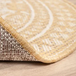 In- & Outdoor Teppich Rund - Summer Oriental Gelb