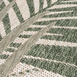 In- & Outdoor Teppich Rund - Tiga Palm Grün