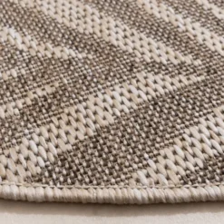 In- & Outdoor Teppich Rund - Tiga Palm Taupe