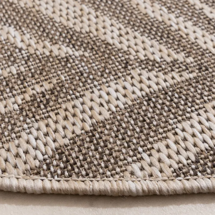 In- & Outdoor Teppich Rund - Tiga Palm Taupe