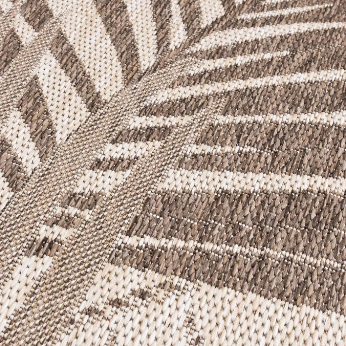 In- & Outdoor Teppich Rund - Tiga Palm Taupe
