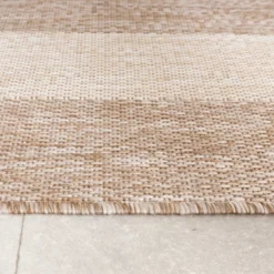In- & Outdoor Teppich - Sierra Border Beige Creme