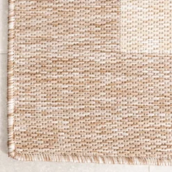 In- & Outdoor Teppich - Sierra Border Beige Creme