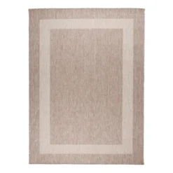 In- & Outdoor Teppich - Sierra Border Beige Creme