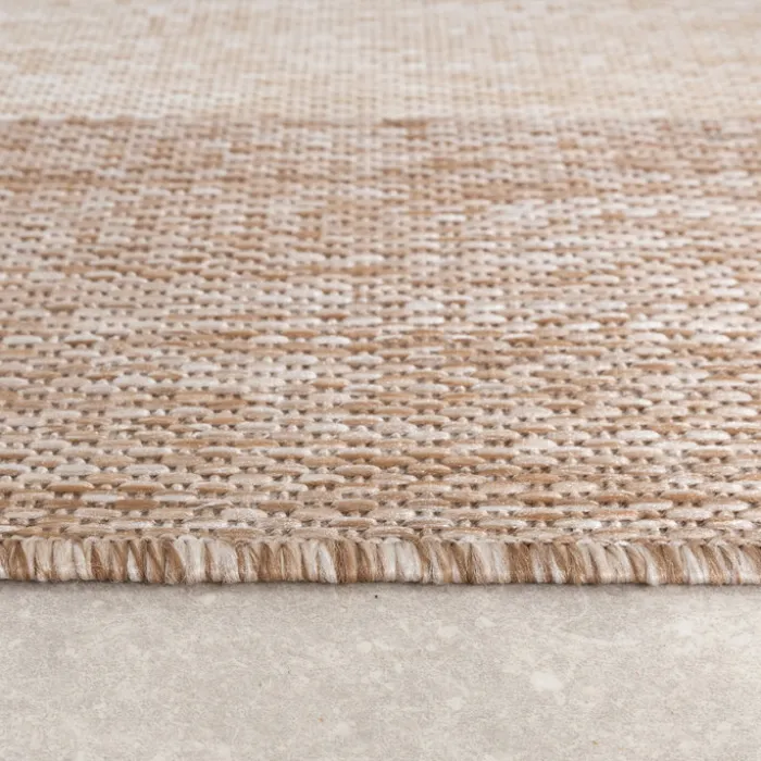In- & Outdoor Teppich - Sierra Border Creme Beige