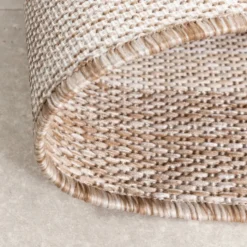 In- & Outdoor Teppich - Sierra Frame Beige Creme