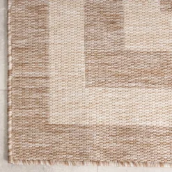 In- & Outdoor Teppich - Sierra Frame Beige Creme