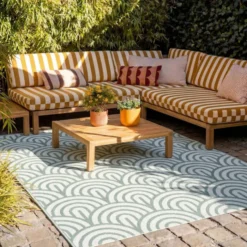 In- & Outdoor Teppich - Summer Arch Grün