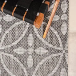 In- & Outdoor Teppich - Summer Pattern Grau