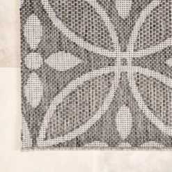 In- & Outdoor Teppich - Summer Pattern Grau