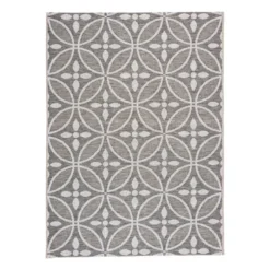 In- & Outdoor Teppich - Summer Pattern Grau