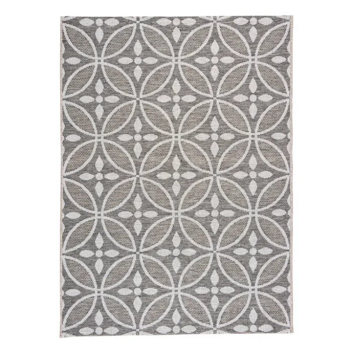In- & Outdoor Teppich - Summer Pattern Grau
