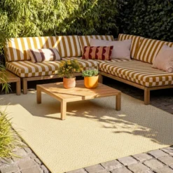 In- & Outdoor Teppich - Summer Retro Gelb