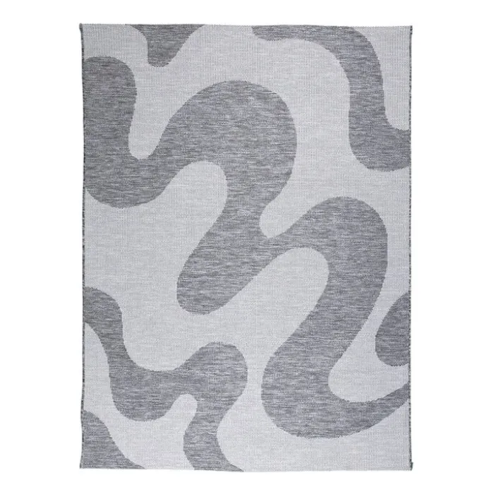 In- & Outdoor Teppich - Summer Swirl Grau