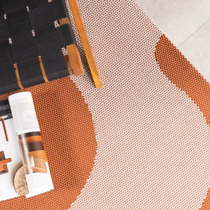 In- & Outdoor Teppich - Summer Swirl Terracotta
