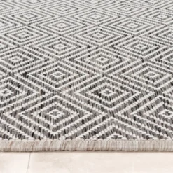 In- & Outdoor Teppich - Summer Tile Grau