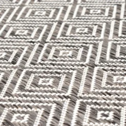 In- & Outdoor Teppich - Summer Tile Grau