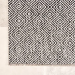 In- & Outdoor Teppich - Summer Tile Grau