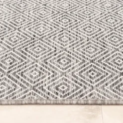 In- & Outdoor Teppich - Summer Tile Hellgrau