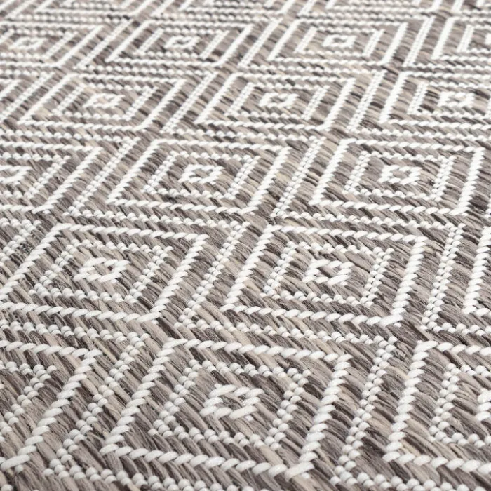 In- & Outdoor Teppich - Summer Tile Hellgrau