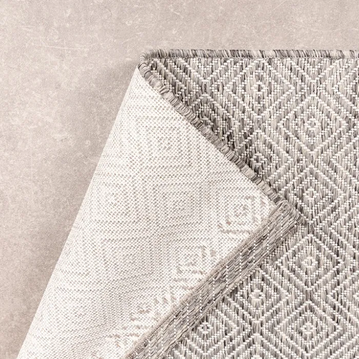 In- & Outdoor Teppich - Summer Tile Hellgrau