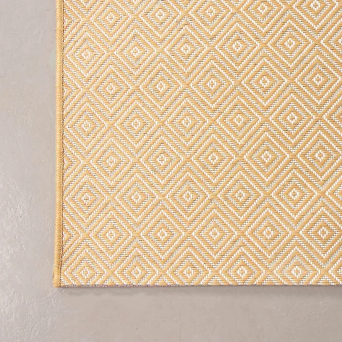In- & Outdoor Teppich - Summer Tile Gelb
