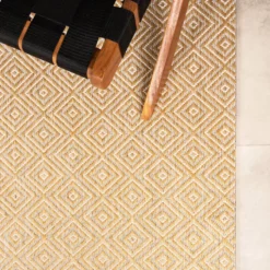 In- & Outdoor Teppich - Summer Tile Gelb