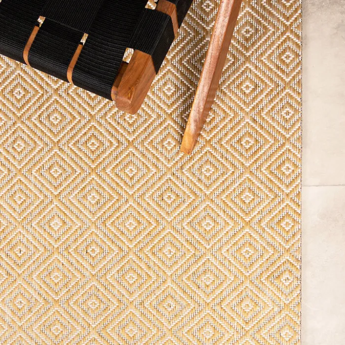In- & Outdoor Teppich - Summer Tile Gelb