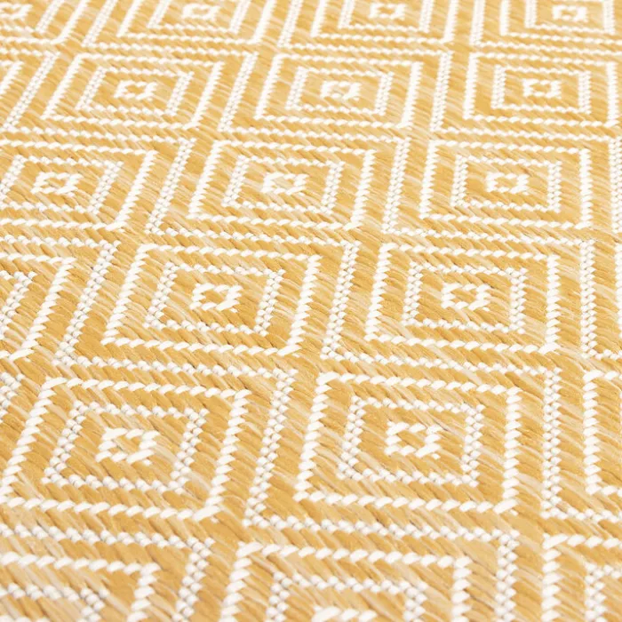 In- & Outdoor Teppich - Summer Tile Gelb