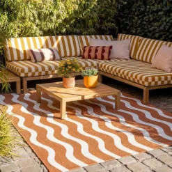 In- & Outdoor Teppich - Summer Waves Terracotta