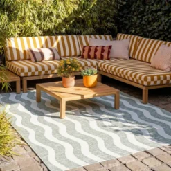 In- & Outdoor Teppich - Summer Waves Grün