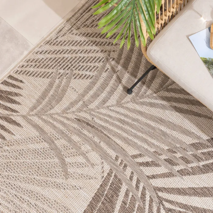 In- & Outdoor Teppich - Tiga Palm Taupe