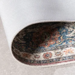 In- & Outdoor Teppich Vintage - Kairo Medaillon Bordeaux