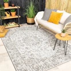 In- & Outdoor Teppich Vintage - Victoria Oriental Grau