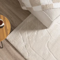 Japandi Teppich - Yori Abstrakt Lines Creme