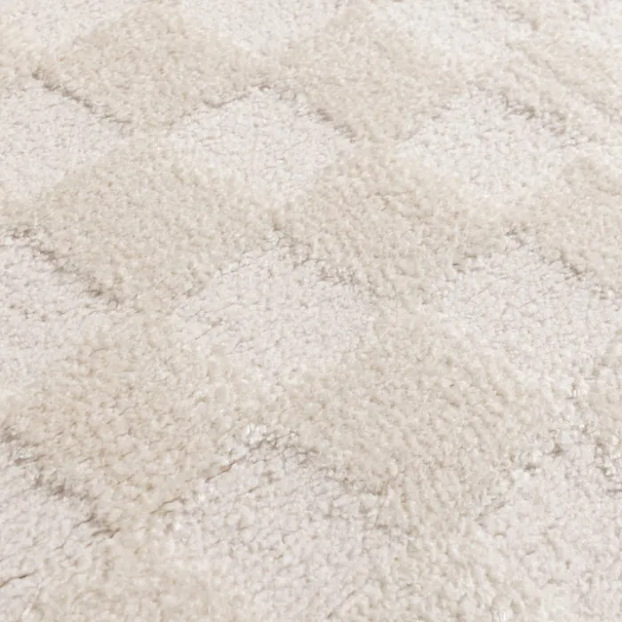 Japandi Teppich - Yori Checkerboard Creme