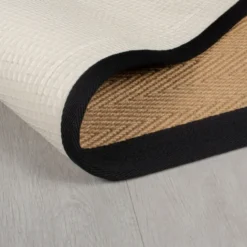 Jute Läufer - Herro Natur Schwarz - 60x230cm