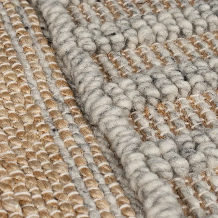Jute Läufer - Jubio Medina Natur Grau - 60x230cm