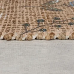 Jute Läufer - Amilio Floral Beige - 60x230cm