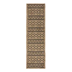 Jute Läufer - Lucio Geo Beige - 60x230cm